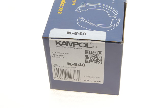 K840 Kampol Гальмівні колодки ручника