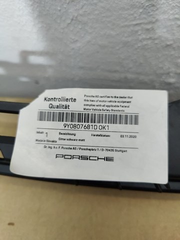  Porsche 9Y0807681DOK1