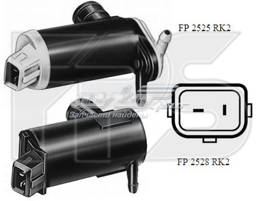 Помпа омивача скла передній/задній FPS FP2525RK2