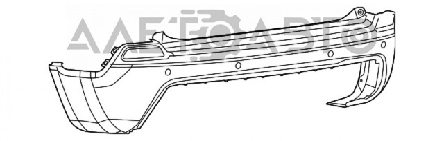 Кожух бампера заднього FPS FP3813950 ціна, від 91.39 USD