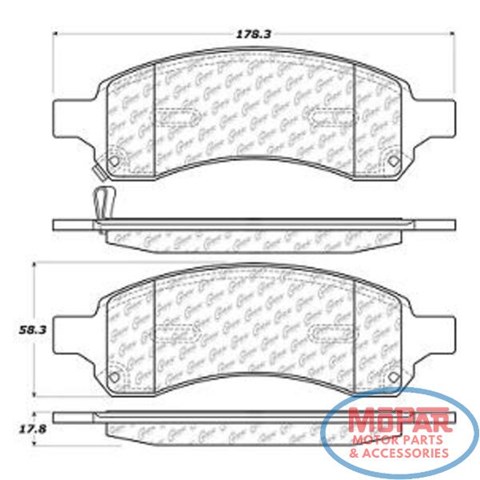 Купити 10211690 Centric Parts Колодки гальмівні передні, дискові