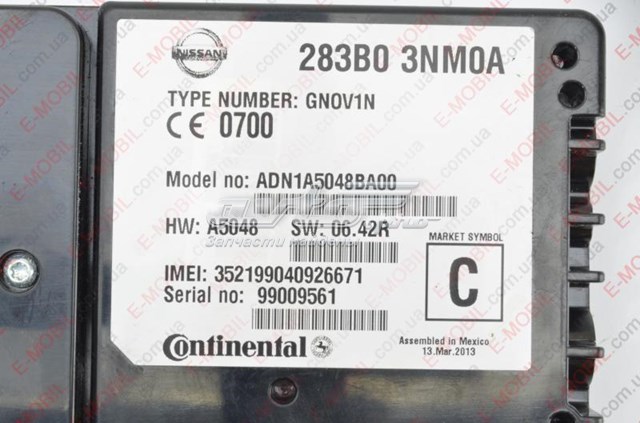  Nissan/Infiniti 283B03NM0A