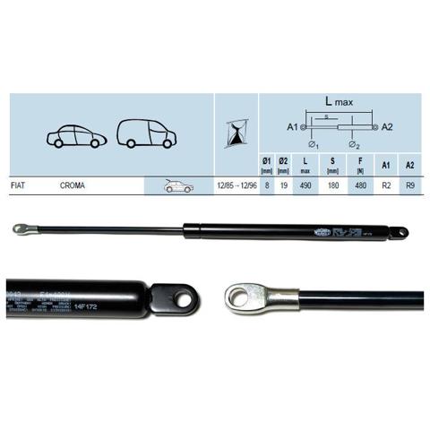 Амортизатор кришки багажника Magneti Marelli GS0043