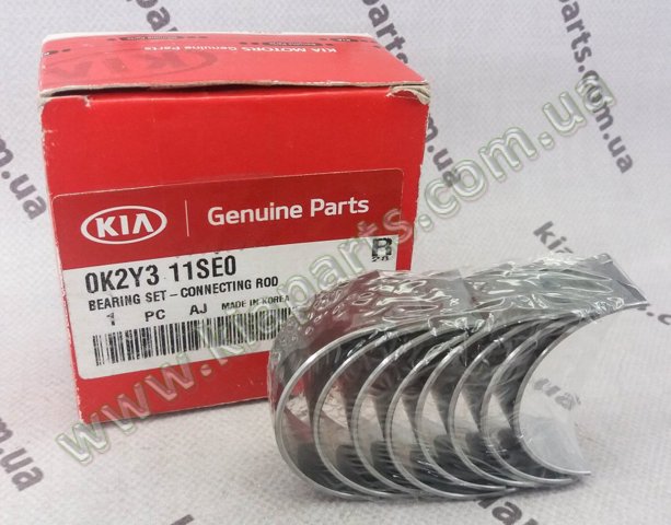  Вкладиші колінвала, шатунні, комплект, стандарт (STD) KIA Shuma 1