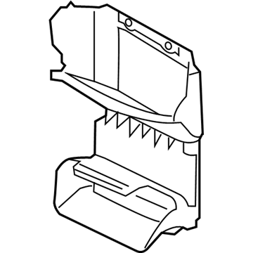 Повітропровід/дефлектор радіатора інтеркулера на KIA Sorento (UM)