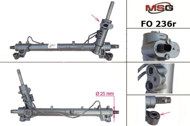 FO236R MSG Rebuilding Рейковий рульовий механізм