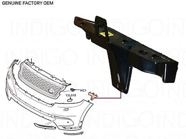 Купити LR093502 Land Rover Кронштейн бампера переднього