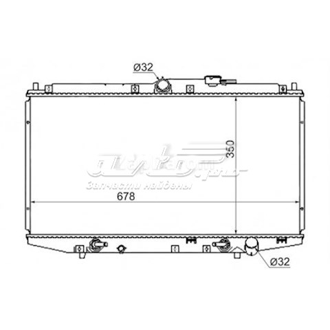 Радіатор основний SAT HD0003CF ціна, від 89.79 USD