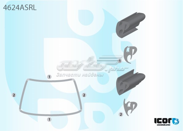 Купити GS2500P110X Icor Ущільнювач лобового скла