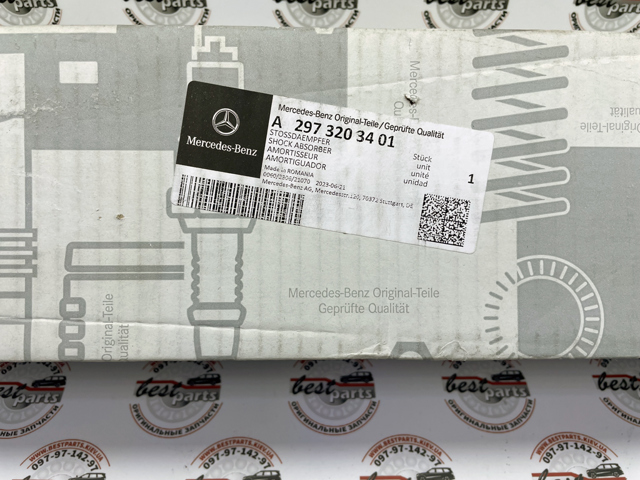 Амортизатор задній, правий Mercedes A2973203401 ціна, від 316.72 USD
