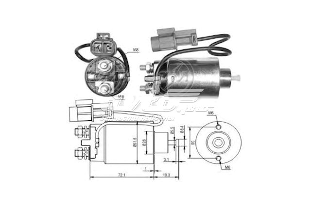 Реле втягуюче стартера NISSAN 2334360U10