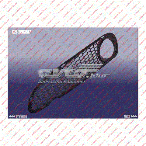 Купити S212803517 Chery Решітка переднього бампера, ліва