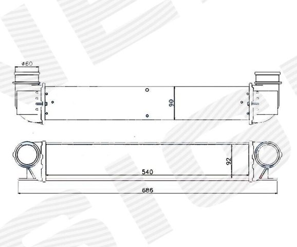Система охолодження наддувочного повітря Polcar 2022J81 ціна, від 58.06 USD