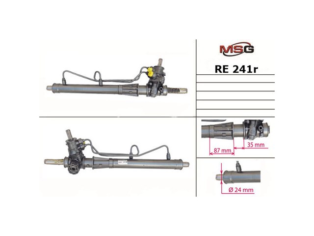 Купити TY104C MSG Вал/шток рульової рейки