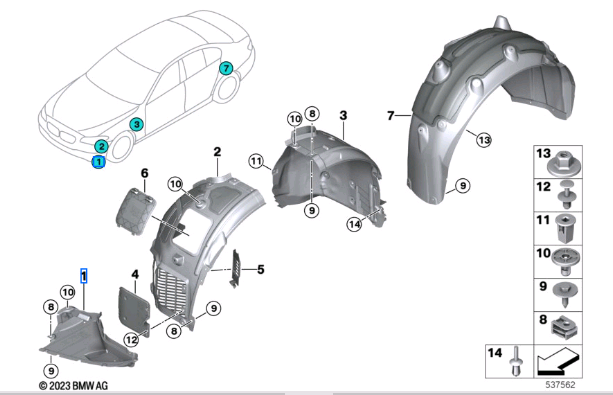 Захист бампера переднього, правий Autotechteile 7145122