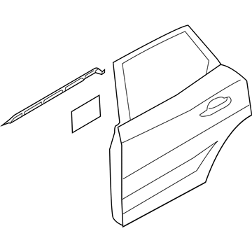 Двері задні в зборі Ford EJ7Z7824630A