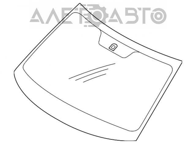 Скло лобове 6102A913 Mitsubishi