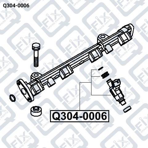 Купити Q3040006 Q-fix Форсунка дизельна в зборі, розпилювач + тримач