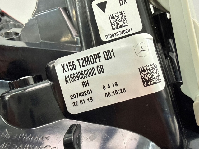 A1569069000 Mercedes Ліхтар задній правий, внутрішній