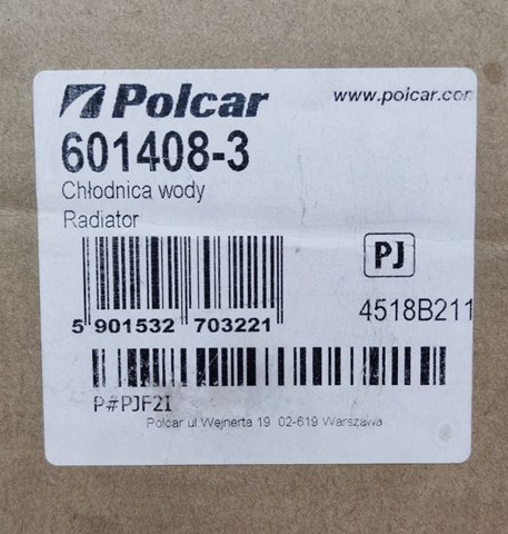Купити 6014083 Polcar Радіатор двигуна