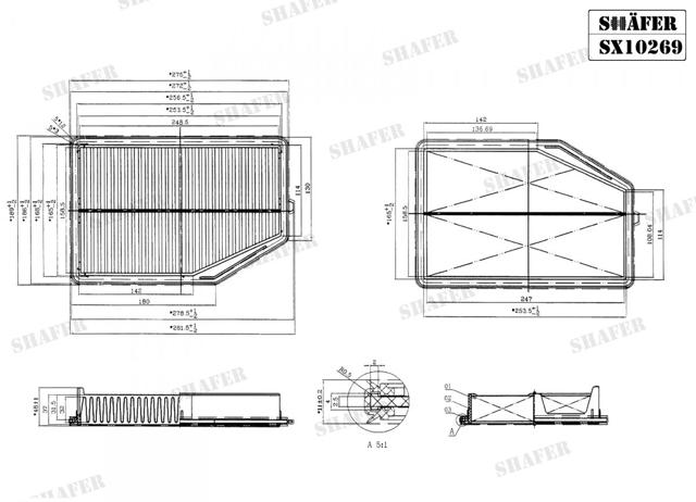 Купити SX10269 Shafer Автомобільний фільтр повітря