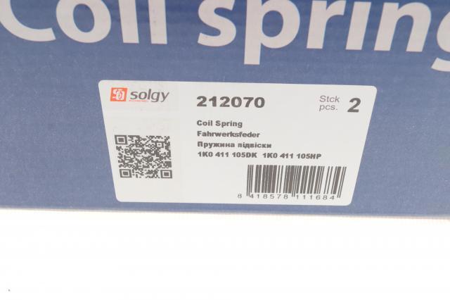 Пружина передня 212070 Solgy