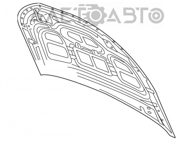 Капот FPS FP1221280 ціна, від 416.69 USD