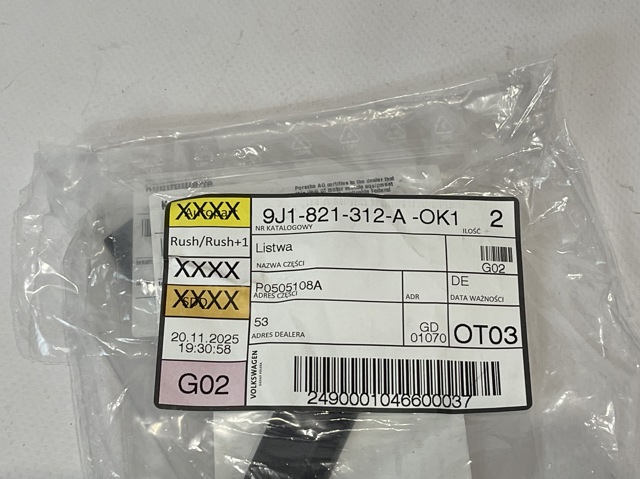  Porsche 9J1821312AOK1 ціна, від 29.92 USD