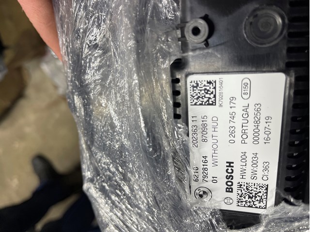 62109836931 BMW Щиток приладів