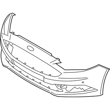 Бампер передній Ford HS7317757ADE