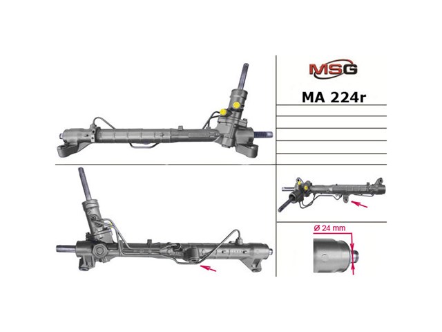Управління рульове в зборі MSG MA224R ціна, від 198.45 USD