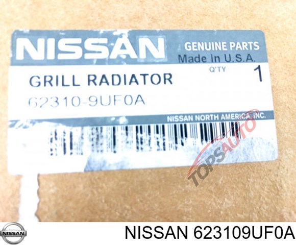 623109UF0A Nissan/Infiniti Решітка радіатора