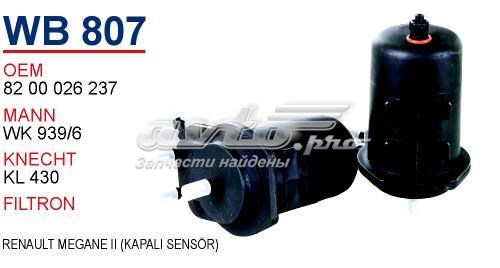Купити WB807 Wunder Фільтр-відстійник палива грубої очистки