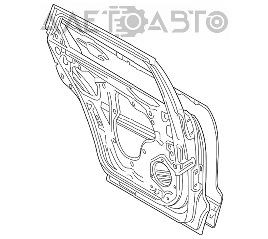 TKY07202XC Mazda Двері пасажирські задні праві