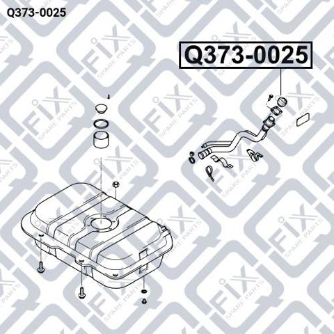 Пробка паливного бака Q-fix Q3730025 ціна, від 8.43 USD