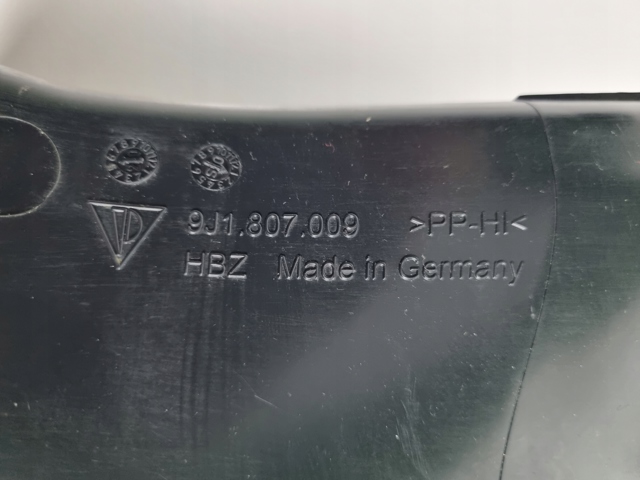 Повітропровід гальмівного диска, лівий 9J1807009 Porsche