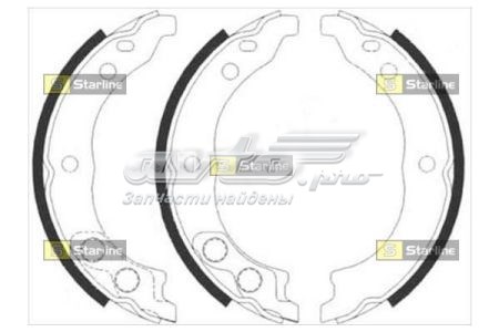 Колодки ручника BC08900 Starline