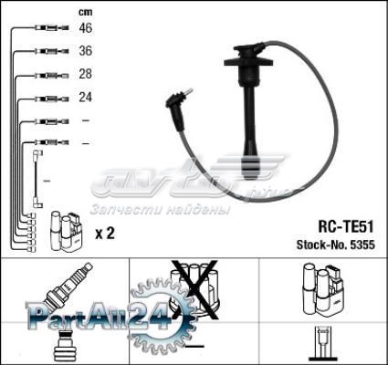 Дроти запалювання NGK RCTE51 ціна, від 34.72 USD