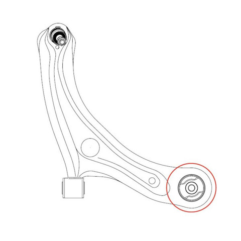 54584AA000 Hyundai/Kia Сайлентблок переднього нижнього важеля