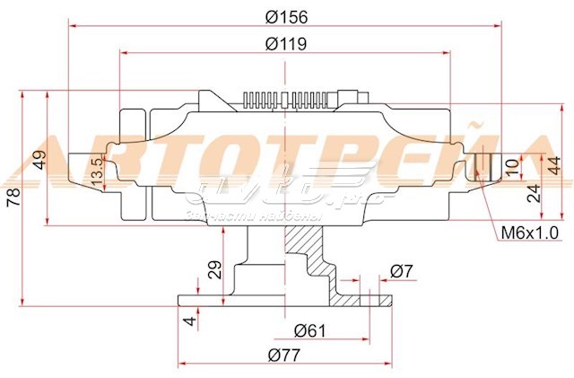 Купити 2108275T02 Nissan/Infiniti Муфта вязкостная системи охолодження