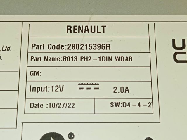  Renault (RVI) 280215396R ціна, від 108.18 USD