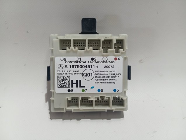 Блок комфорту задніх дверей Mercedes A1679004511 ціна, від 120.35 USD