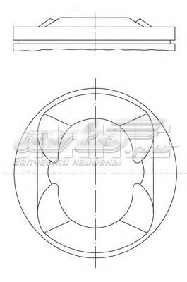 081PI00110002 Mahle Original Поршень в зборі