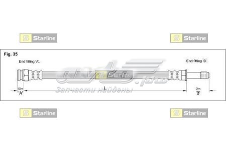 Купити HADG1209 Starline Гальмівні шланги передні