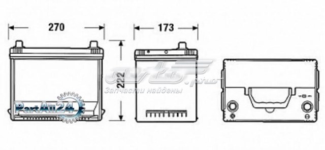 Купити Акумулятор Tudor 75 А/г (TA755)