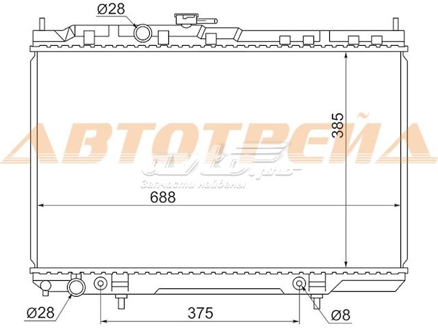 Купити NS0001B10 SAT Радіатор двигуна