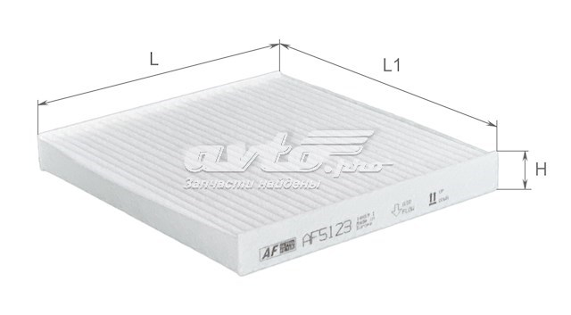 Купити AF5123 Alpha Filter Фільтр салону вугільний
