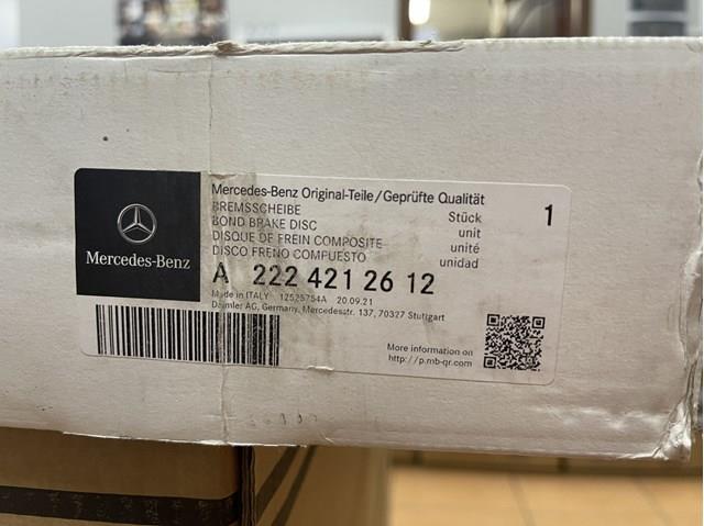 2224212612 Mercedes диск гальмівний передній