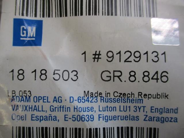 Шланг радіатора опалювача/пічки, подача 9129131 General Motors