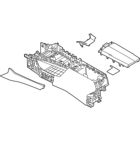 Консоль центральна панелі керування Nissan/Infiniti 969106RB0A